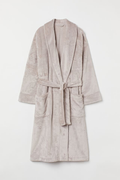 Premium Plush Fleece Shawl Collar Bathrobe – Ultra-Soft Cozy Luxury