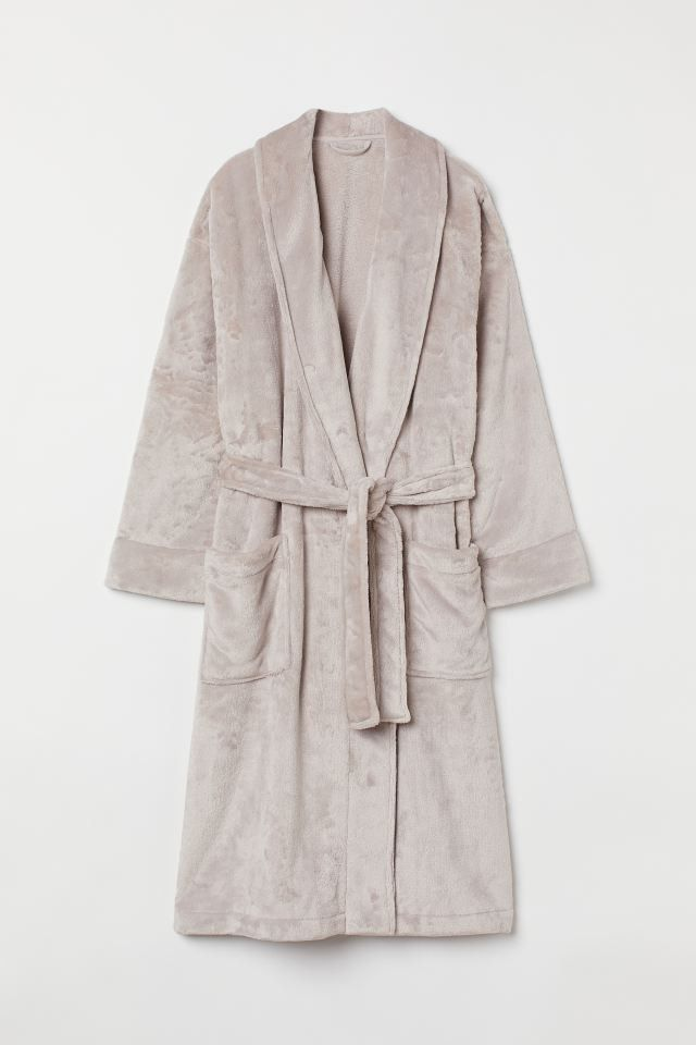 Premium Plush Fleece Shawl Collar Bathrobe – Ultra-Soft Cozy Luxury